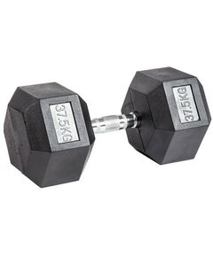 Гантели:  Гантель гексагональная обрезиненная PROFI-FIT 37,5 кг фотографии