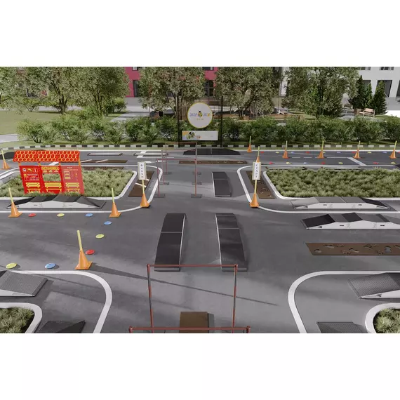 Комплект препятствий "Безопасное колесо" для велосипедистов №1 фотографии