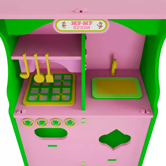 Игровая интерактивная мебель "Кухня" сборная из мягкого полимера фотографии