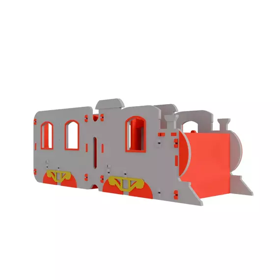 Игровой комплект мягкой сборной мебели "Поезд" с интерактивными элементами фотографии