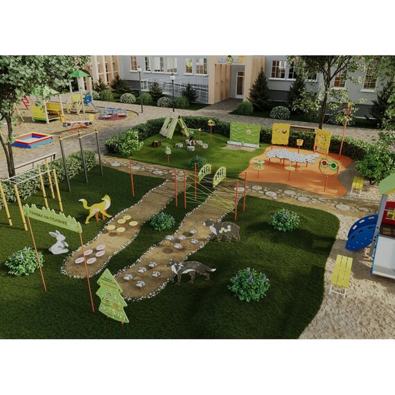 Площадка "Привал на полянке". Комплект 6 фотографии