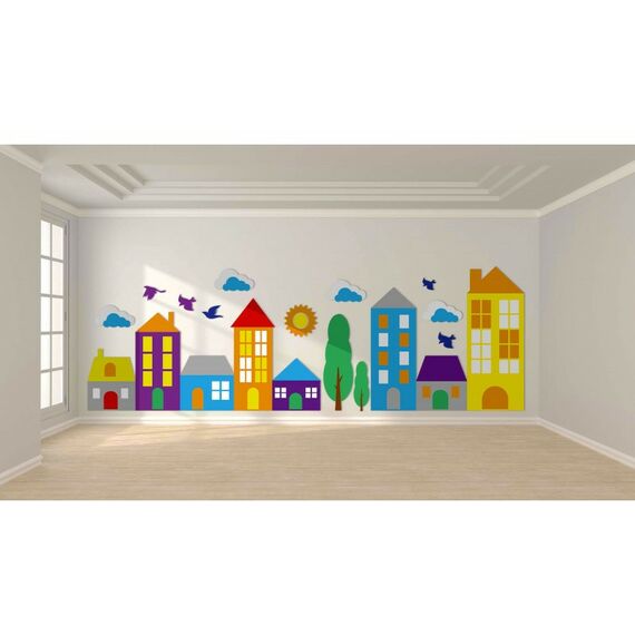 Настенные панели:  Настенная панель "Город" фотографии