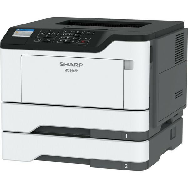 Лазерные принтеры: Принтер Sharp MXB467PEU A4 600х600, сетевой, 40 стр мин, 256 Мб, USB 2.0, Ethernet, стартовый комплект, дуплекс фотографии