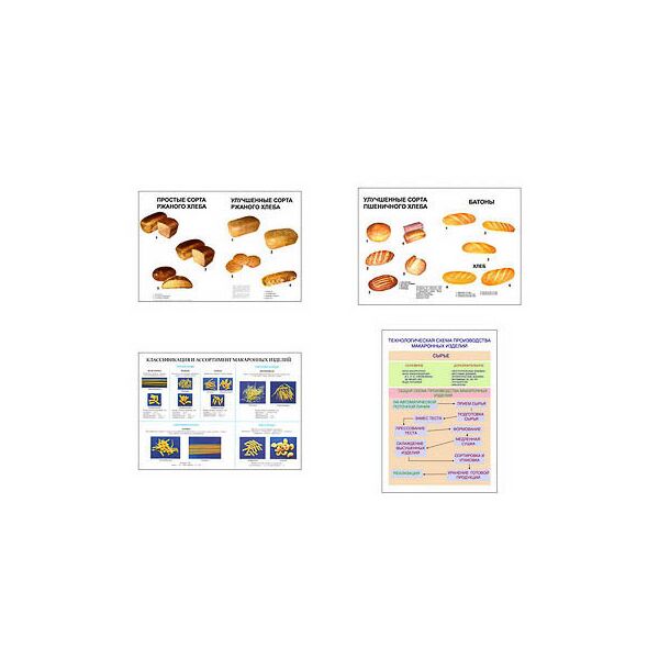 Купить Плакаты ПРОФТЕХ "Мучные изделия" (4 пл, винил, 70х100) в Иркутске в компании Зеон