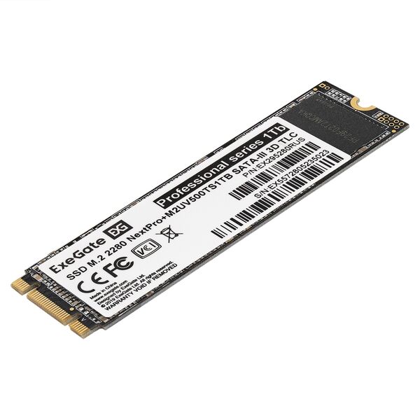 Купить Накопитель Exegate 1Tb NextPro+ M.2 2280 SATA-III 3D TLC [EX295280RUS] в Иркутске в компании Зеон