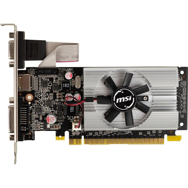 Купить Видеокарта MSI GeForce 210 1Gb 64bit DDR3 DVIx1 HDMIx1 CRTx1 [N210-1GD3/LP] в Иркутске в компании Зеон