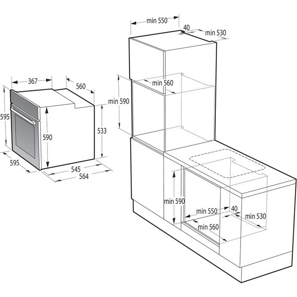 Купить Духовой шкаф Gorenje BO6735E05X нержавеющая сталь/черный, картинка № 30 в Иркутске в компании Зеон