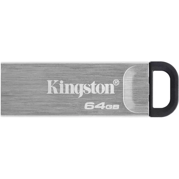 Купить Флеш-диск Kingston DataTraveler Kyson 64Gb USB3.2 серебристый/черный [DTKN/64GB] в Иркутске в компании Зеон