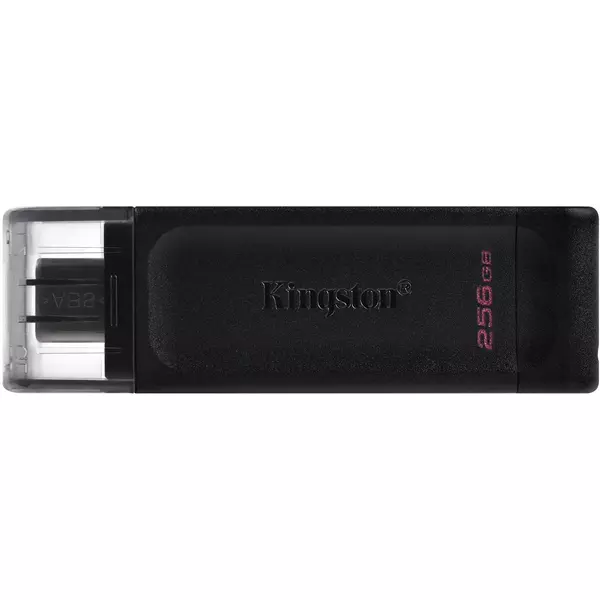 Купить Флеш-диск Kingston DataTraveler 70 256Gb Type-C USB3.2 черный [DT70/256GB], картинка № 2 в Иркутске в компании Зеон