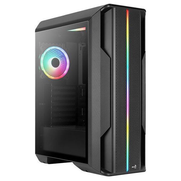 Купить Корпус AeroCool Splinter Duo-G-BK-v1 MidiTower ATX, Glass Window, USB3.0 x2, 3x 120mm Duo ARGB fans в Иркутске в компании Зеон