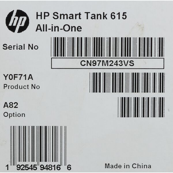 Купить МФУ струйный HP Smart Tank 615 AIO A4 WiFi BT USB черный [Y0F71A], картинка № 13 в Иркутске в компании Зеон