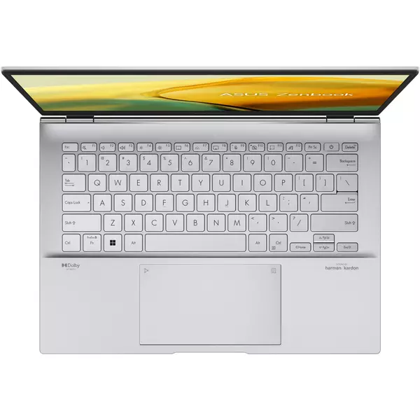 Купить Ноутбук Asus Zenbook 14 UX3402VA-KP697 Core i5 13500H/16Gb/512Gb SSD/WiFi/BT/Cam/Int/14" IPS WQXGA/noOS/silver/сумка [90NB10G6-M014Z0], картинка № 5 в Иркутске в компании Зеон