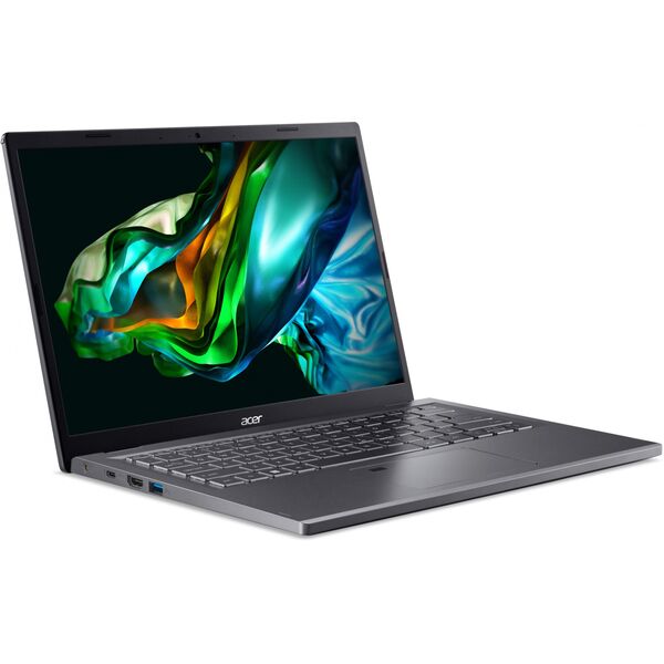 Купить Ноутбук Acer Aspire 5 A514-56M-52QS Core i5 1335U/16Gb/512Gb SSD/WiFi/BT/Cam/Int/14" IPS WUXGA/noOS/grey [NX.KH6CD.003], картинка № 4 в Иркутске в компании Зеон