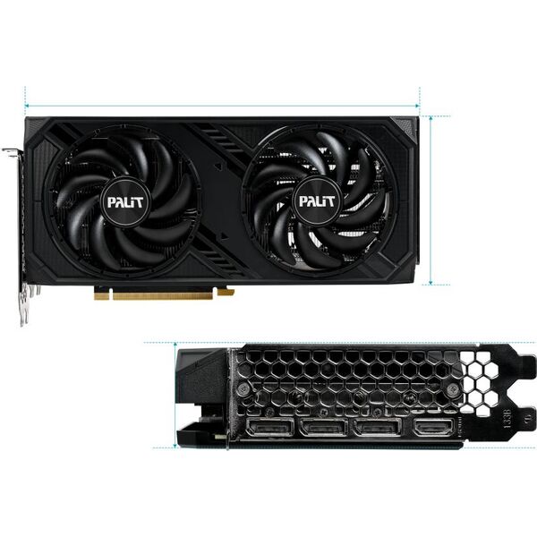 Купить Видеокарта Palit GeForce RTX 4070  SUPER DUAL OC 12Gb PCI-E 4.0 192bit GDDR6X 1980/21000 HDMIx1 DPx3 HDCP RTL [NED407SS19K9-1043D], картинка № 2 в Иркутске в компании Зеон