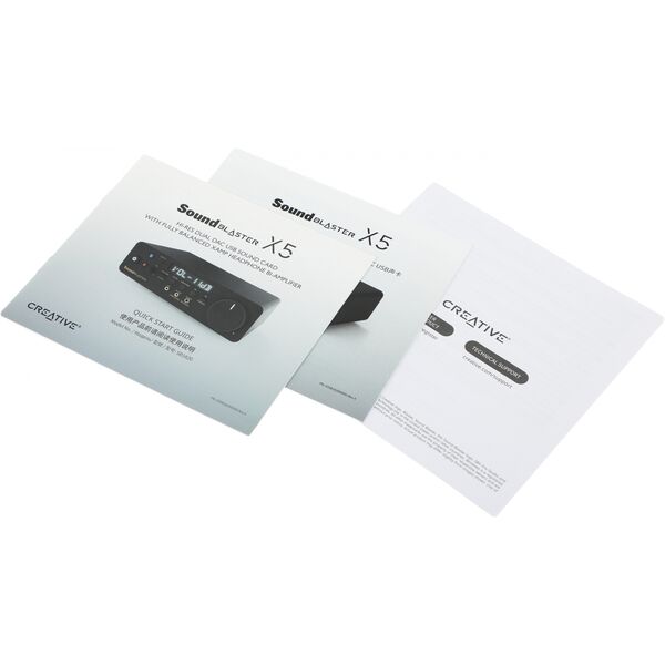 Купить Звуковая карта Creative USB Sound Blaster X5 (Cirrus Logic CS43198) 5.1 RTL [70SB182000000], картинка № 9 в Иркутске в компании Зеон