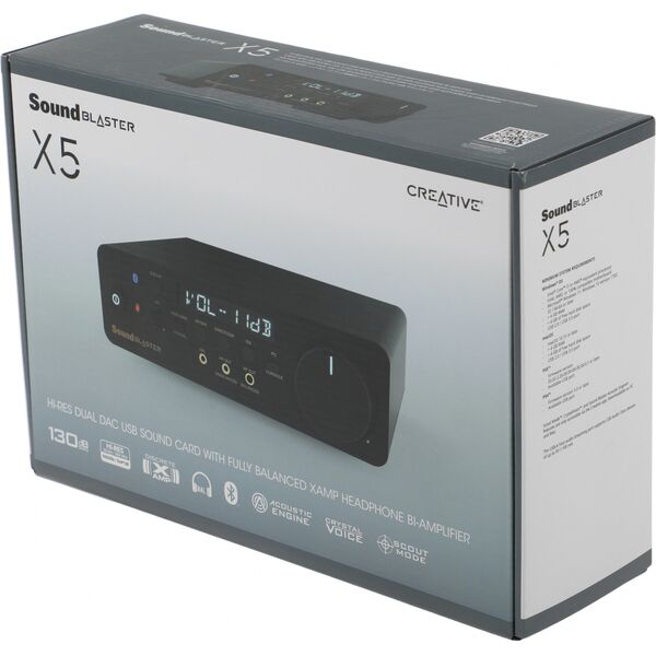 Купить Звуковая карта Creative USB Sound Blaster X5 (Cirrus Logic CS43198) 5.1 RTL [70SB182000000], картинка № 17 в Иркутске в компании Зеон