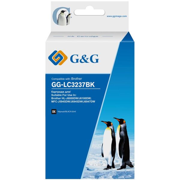 Купить Картридж струйный G&G GG-LC3237BK черный (65мл) для Brother HL-J6000DW/J6100DW в Иркутске в компании Зеон