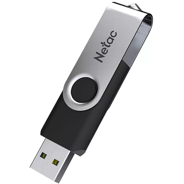 Купить Флеш-диск Netac 128Gb USB3.0 черный/серебристый [NT03U505N-128G-30BK], картинка № 2 в Иркутске в компании Зеон