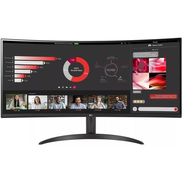 Купить ЖК-монитор LG UltraWide 34WR50QC-B 34" VA LED 21:9 HDMI матовая 300cd 178гр/178гр 3440x1440 100Hz FreeSync DP WQ 5.9кг черный [34WR50QC-B.ARUZ] в Иркутске в компании Зеон