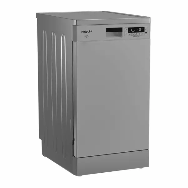 Купить Посудомоечная машина Hotpoint HFS 1C57 S серебристый, узкая, инвертер, картинка № 2 в Иркутске в компании Зеон