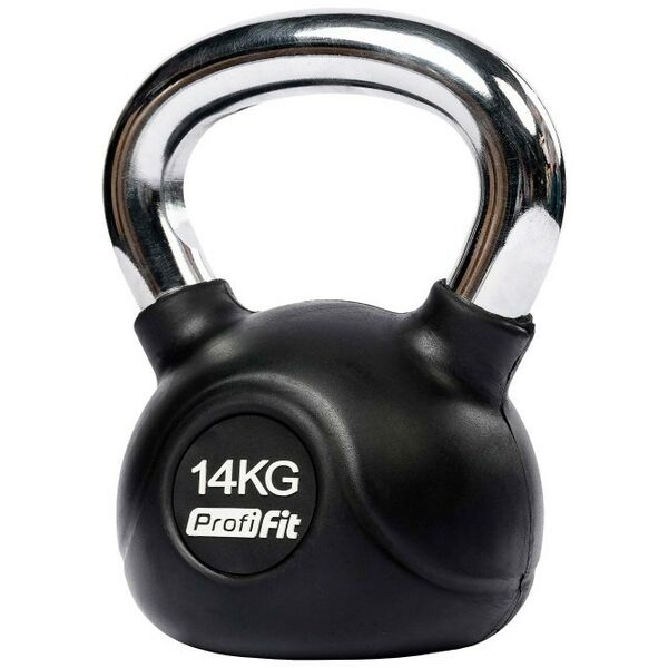 Гири:  Гиря обрезиненная с хромированной ручкой PROFI-FIT 14 кг фотографии